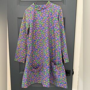 Vintage 60s 70s Hand Made Floral Shift Dress